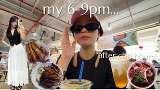 HOW I SPEND my 6-9 after 9am-6pm work at CBD area in SINGAPORE! *affordable corporate worker* 陪我去下班