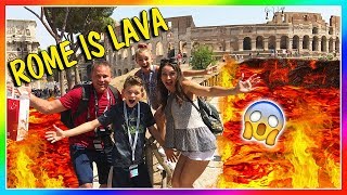 THE GROUND IS LAVA IN ROME! | We Are The Davises
