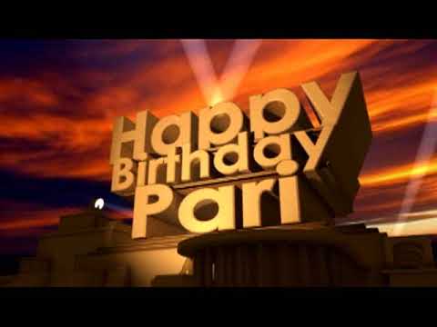 Happy Birthday Pari
