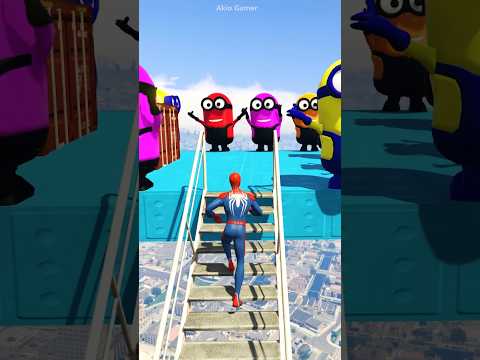 GTA 5 Epic Water Ragdolls Spiderman Jump/Fails Episode 54 #shorts