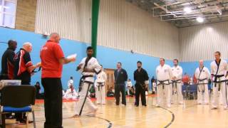 Men's black belt patterns ceremony - GTI National Open, May 2015