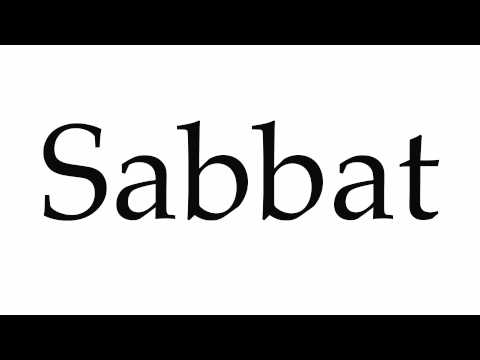 How to Pronounce Sabbat