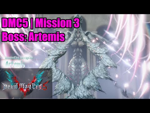 DMC5 | Mission 3 Boss Guide | Artemis | Attacks and Full Round | Low Skills