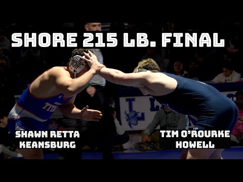 Shore Conference 215 lb. Final | Tim O'Rourke (Howell) vs  Shawn Retta (Keansburg)