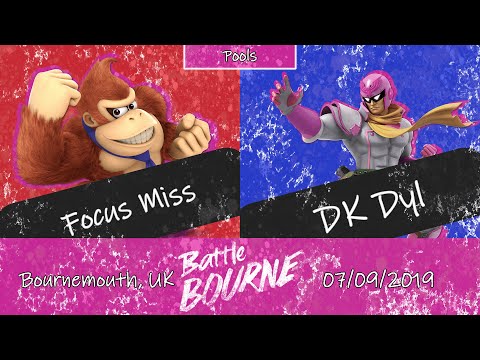 BattleBourne SSBU Singles - DKDyl (Captain Falcon) vs FocusMiss (DK) - Pools