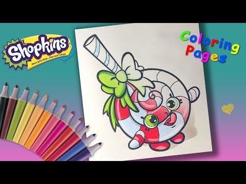 Shopkins LOLLI POPPINS coloring Pages For Kids Video