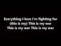 five finger death punch - this is my war (lyrics)