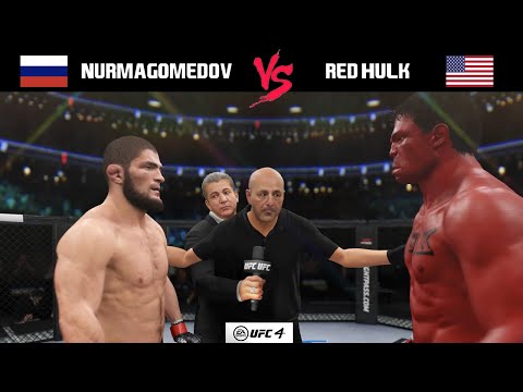 KHABIB NURMAGOMEDOV VS. RED HULK (EA Sports UFC 4 - PS4)
