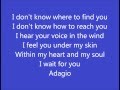 Lara Fabian - Adagio (english version with lyrics ...