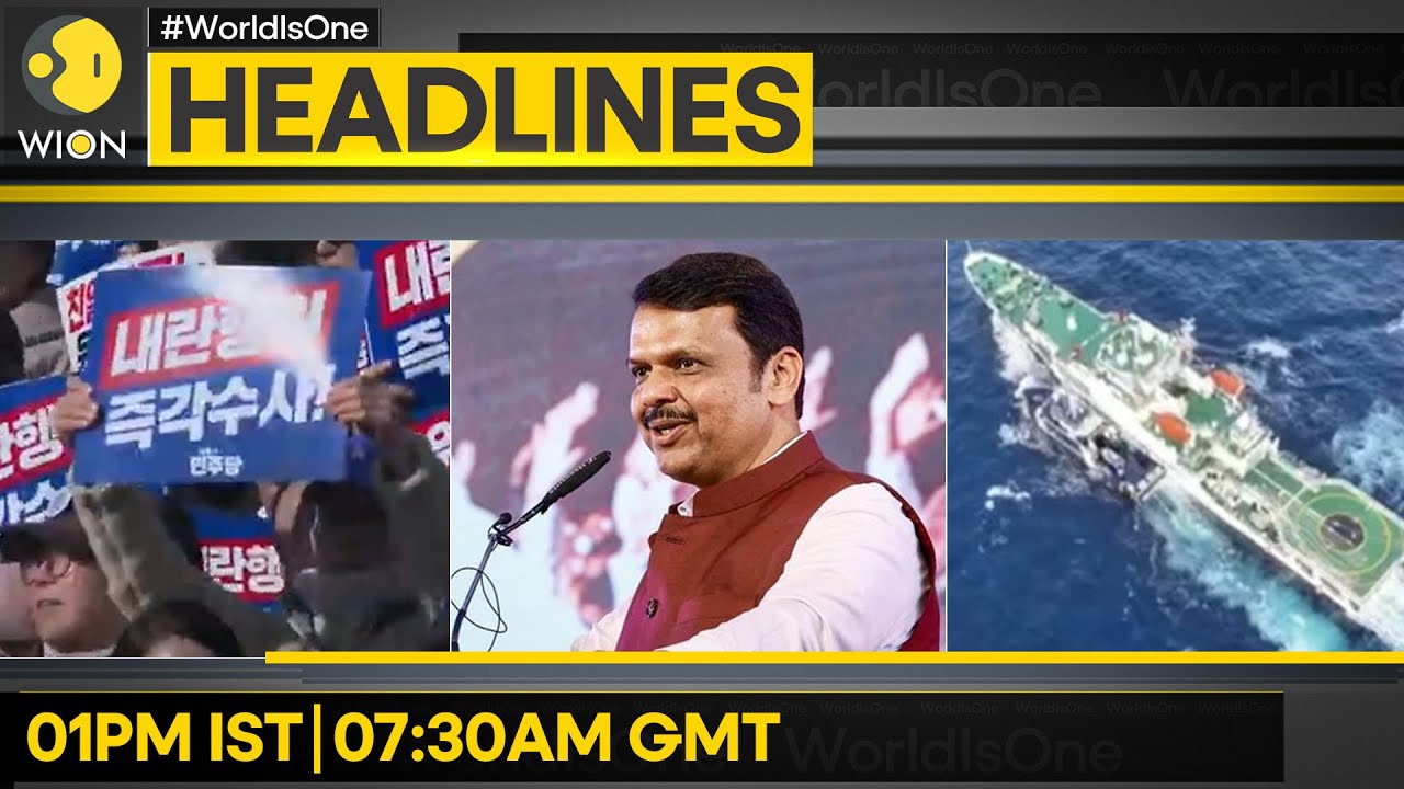 South Korea: Opposition Submits Impeachment Motion | Fadnavis To Become Maharashtra CM | Headlines