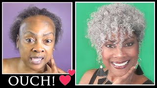 YES!! I Finally Made The Perfect Gray Topper Hair Unit For Me | I CAN DO THE SAME FOR YOU TOO!