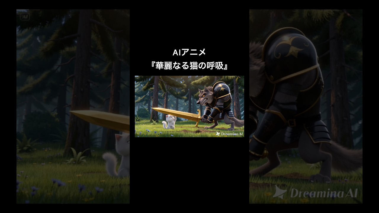 AIアニメ『華麗なる猫の呼吸』
