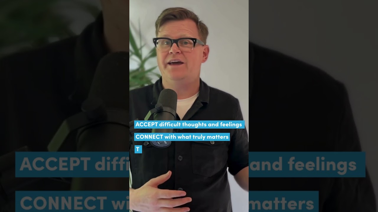 ACT in 29 seconds with Dr Joe Oliver - A quick way to think about acceptance and commitment therapy