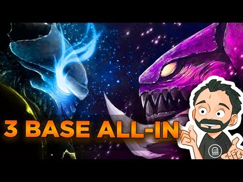 StaCraft 2 - PvZ - Easy 3 base All-in ! DT drop is Strong !