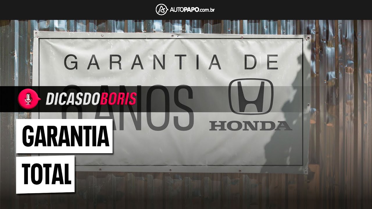 HONDA ESTENDE GARANTIA DE SEIS ANOS PARA TODA LINHA