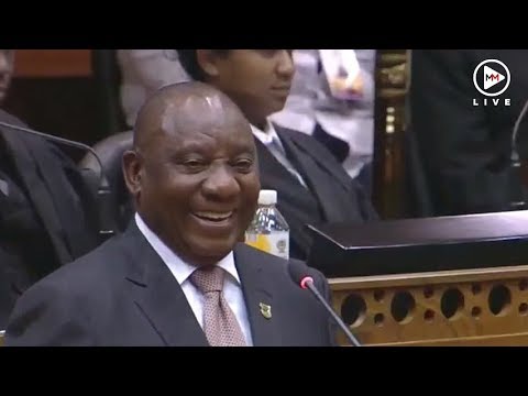 'If you win, I'll sing for you,' Ramaphosa tells Malema as he delivers Sona2019