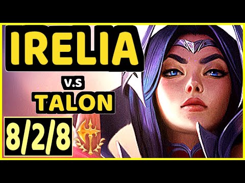 SKT T1 FAKER (IRELIA) vs TALON - 8/2/8 KDA MID CHALLENGER GAMEPLAY - KR