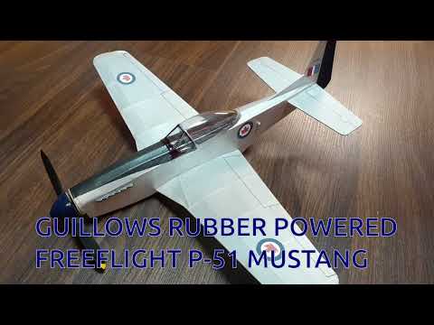 Guillows Rubber Powered P-51 Mustang