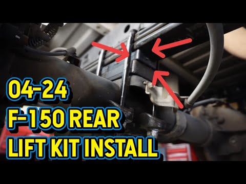 Ford F150 rear lift kit blocks install