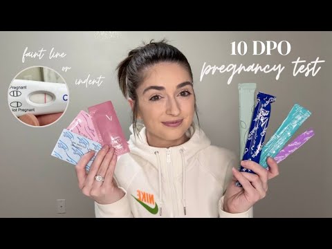 10 DPO Early Pregnancy Test | Faint Line or Indent | 2024 #infertility