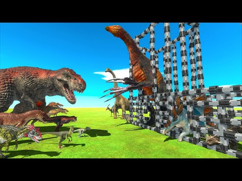 Carnivorous Dinosaurs Rescue Herbivorous Dinosaurs - Animal Revolt Battle Simulator