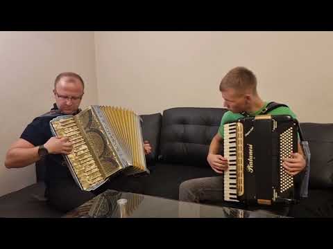 Za las chłopcy za las- polka na dwa akordeony z Ks. Piotrem [Duet akordeonowy] 😉🪗