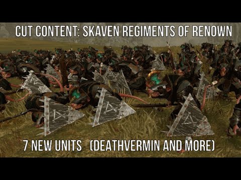 Total War Warhammer II: Cut Content Skaven Regiments of Renown Mod - 7 New Units