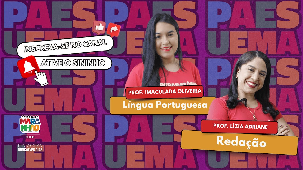 REVISÃO PARA PAES UEMA 2025 - Língua Portuguesa e Redação