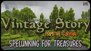 Spelunking for Treasures in Vintage Story Primitive Survival - Surviving Wilderness // EP15
