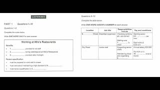 Cambridge 18, Test 2, Part 1