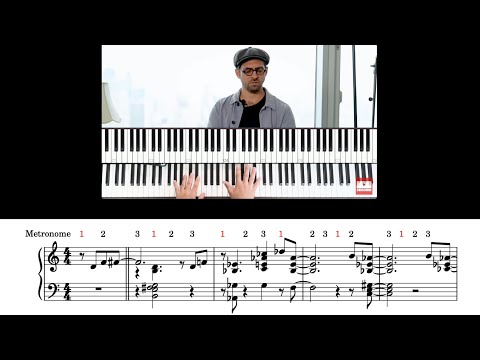 Aaron Parks metronome exercise transcription(excerpt from Noah Kellman's Jazz Lab)