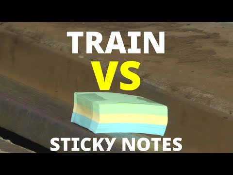 Train vs Sticky Notes. I Can't Believe This Happened ...