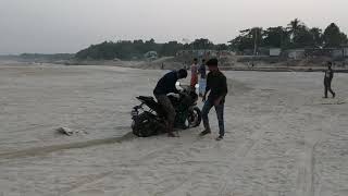 preview picture of video 'The best Motorbike shows ||  faridpur Padma River ||Aurnob Ahmed || world record'