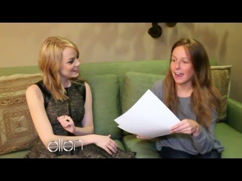 Emma Stone's Backstage Interview