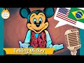 Talking Mickey Mouse At Disney World Pre Recorded Portuguese Mickey Fala Português