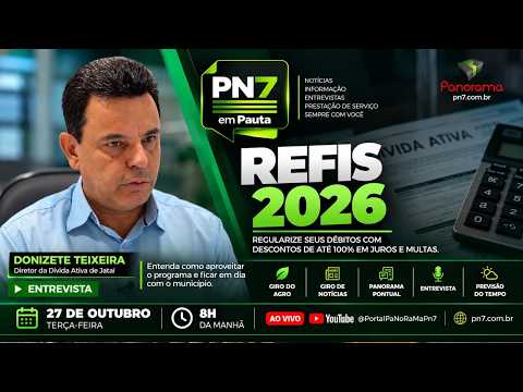 AO VIVO | PN7 em Pauta: notícias de Jataí, Giro do Agro, entrevista e previsão do tempo