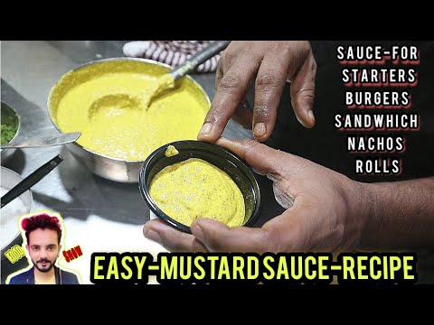 How to make #MustardSauce | Mustard Sauce Dip for Burgers- -Sandwich-Rolls | My Kind of Productions