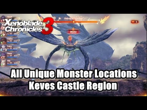 All Unique Monster Locations - Keves Castle Region / Xenoblade Chronicles 3