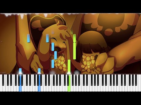 Undertale // Once Upon a Time | LyricWulf Piano Tutorial on Synthesia OST 01