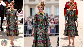 The Princess of Wales Returns to the Parade in a Dazzling Catherine Walker Coat Dress