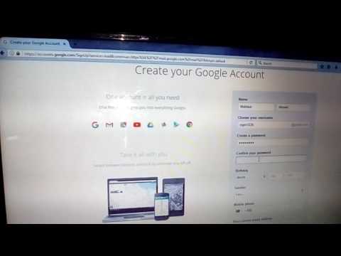 How to create a Gmail account by computer