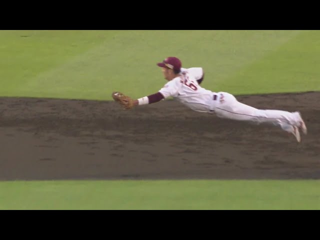 【3回表】横っ跳び!! イーグルス・村林 華麗なダイビングキャッチで出塁を許さない!! 2019/7/10 E-B