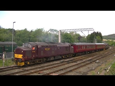 WCR 37706 t+t 37516.  5Z47 to Ardwick.  Carnforth. 29/05/13