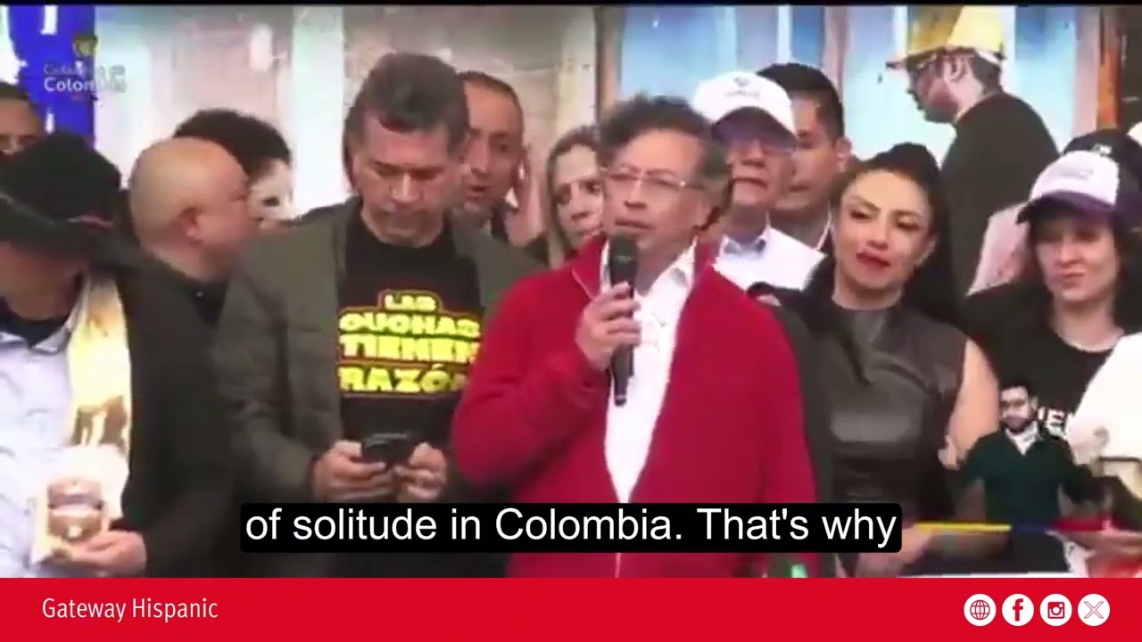 Gustavo Petro, aparentemente borracho, otra vez.