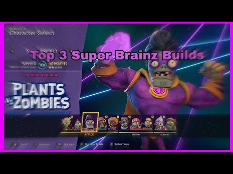 Top 3 Super Brainz Builds (Noob Edition) Plants vs Zombies Battle For Neighborville
