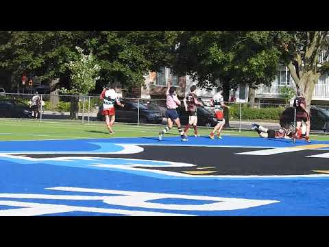 Rugby Club Montréal Vs Westmount RC (Unprocessed Footage) 2017-08-12  - Essai (2) de Farid Hani