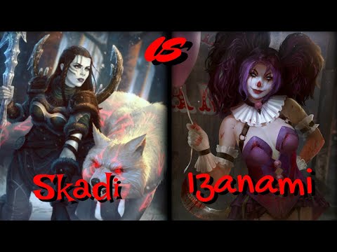 Izanami vs Skadi - Trying the new Izanami skin - Smite Ranked 1v1 Duel!