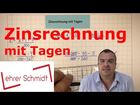 Interest calculation with days | Mathematics | Lehrerschmidt