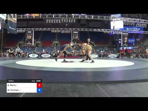 132 Lbs Semifinal - Sydney Perry, Illinois Vs Mia Furman, Idaho 0059