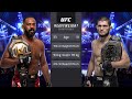 Jon Jones Vs Khabib Nurmagomedov Full Fight UFC 4 Fight Of The Night